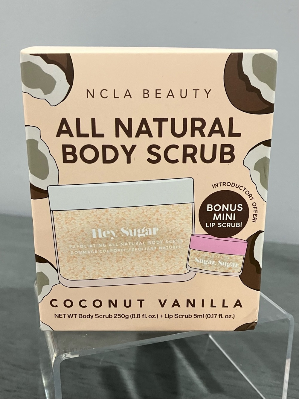 All Natural Body & Lip scrub in Coconut Vanilla